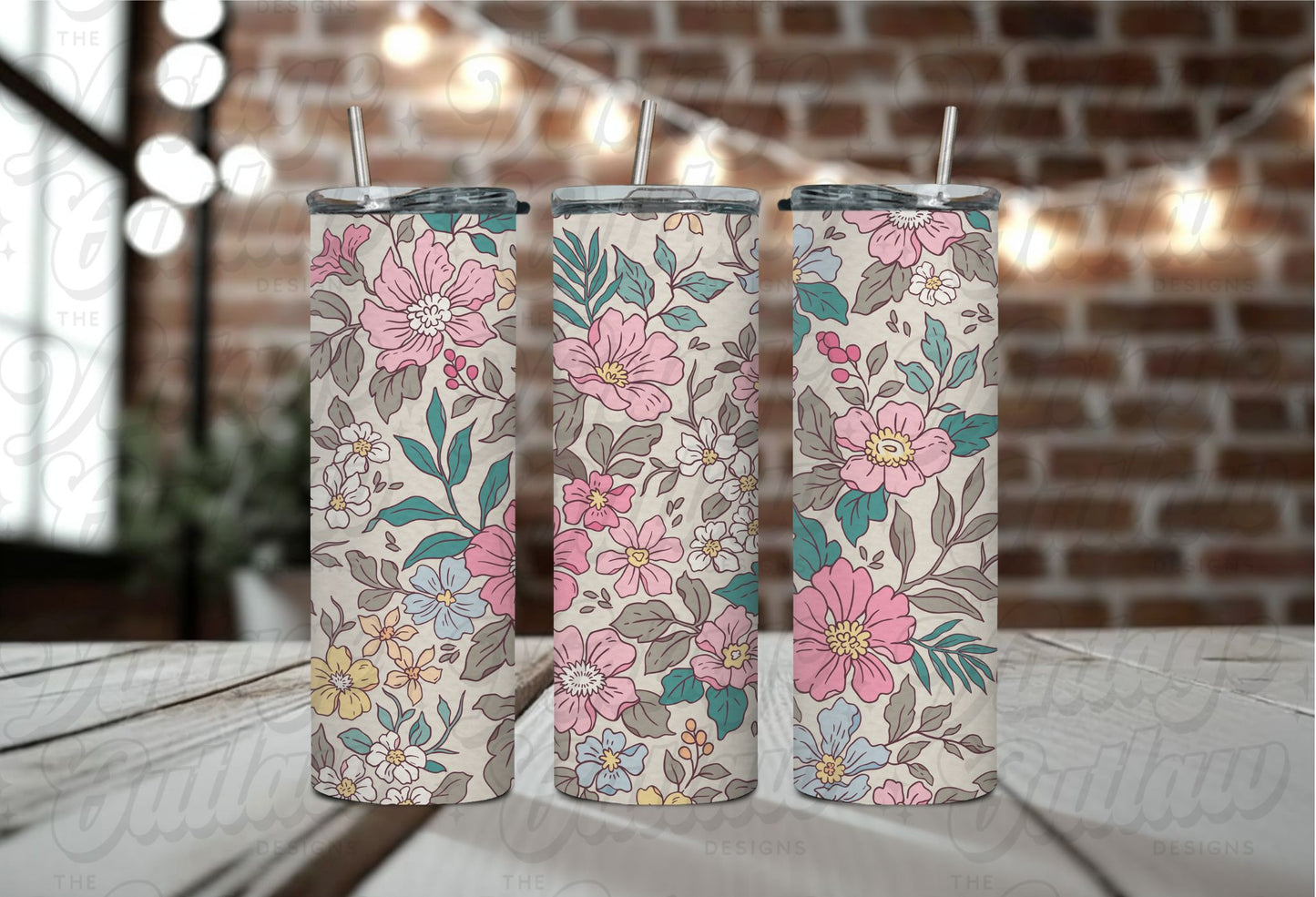 Boho Floral Tumbler