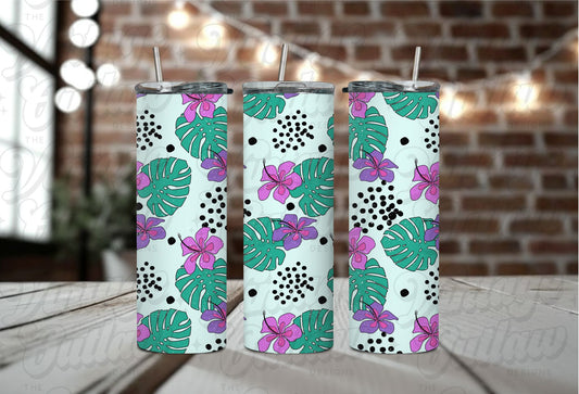 Hawaiian Floral Tumbler