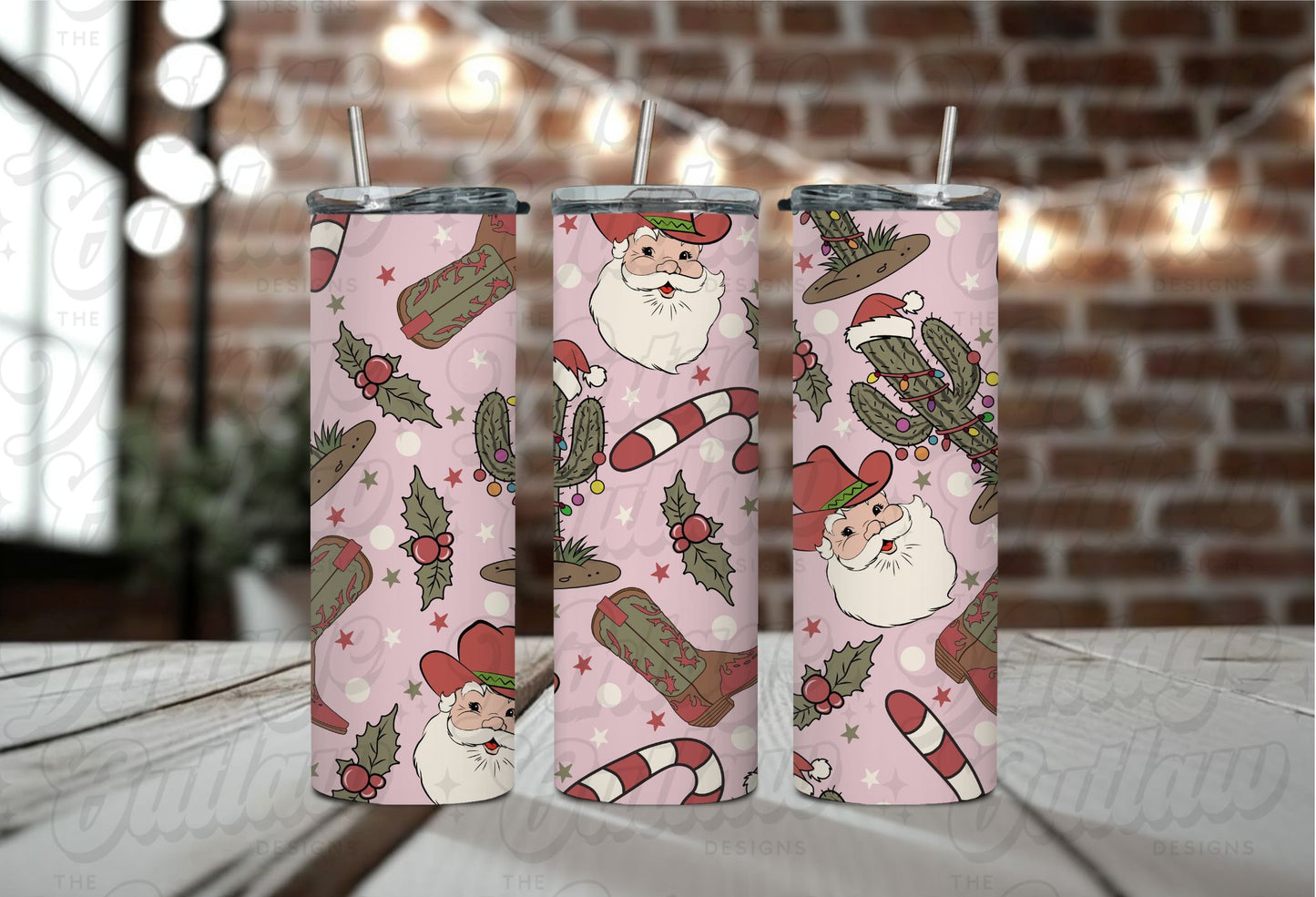 Cowboy Christmas Tumbler