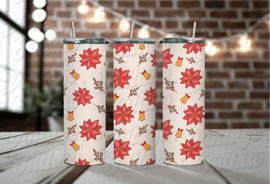 Poinsettia Christmas Tumbler