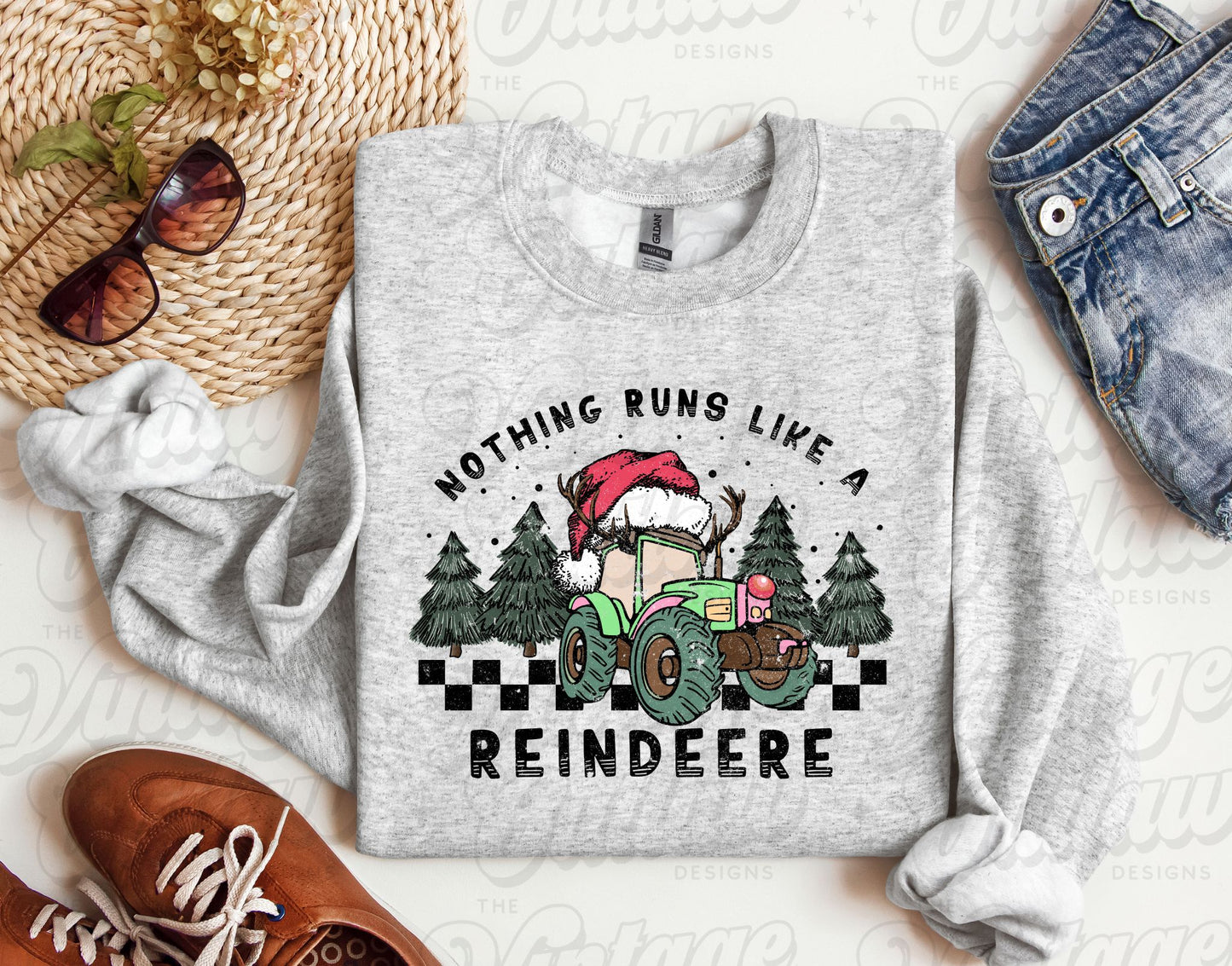 Runs Like a Reindeere (Green Tractor)