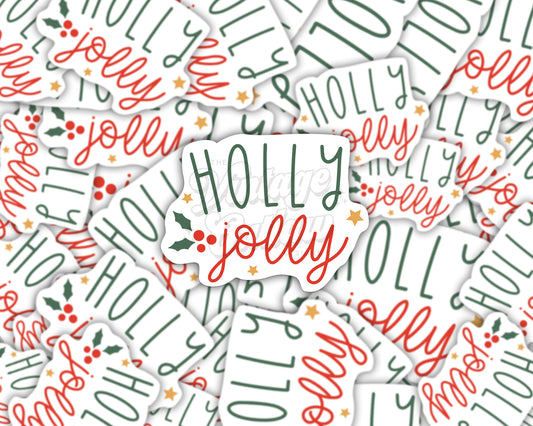 Holly & Jolly Sticker