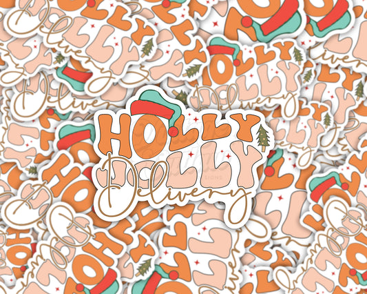 Holly Jolly Delivery Sticker