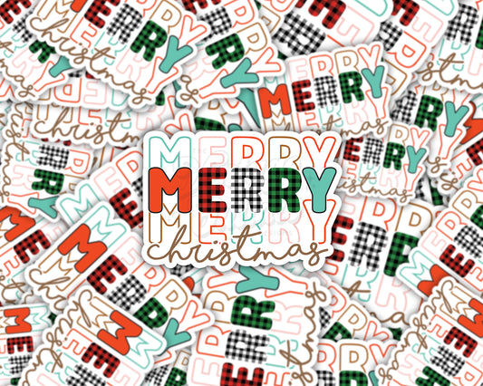 Merry Merry Christmas Sticker