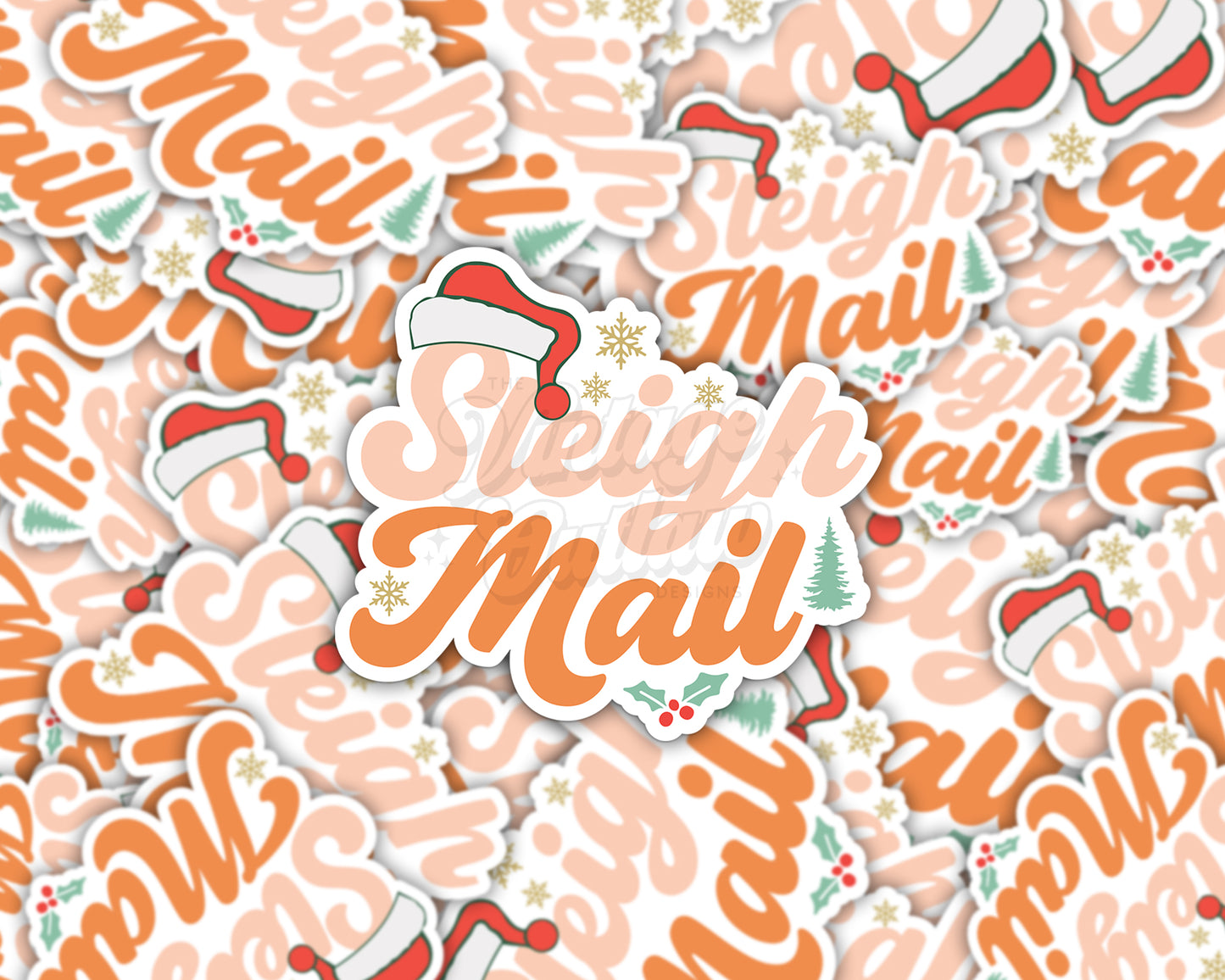 Sleigh Mail Sticker