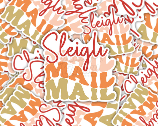 Sleigh Mail Mail Mail Sticker